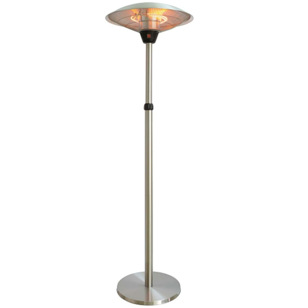 Aquecedor elétrico Qlima PEP2021E para ambientes internos e externos, cinza, 2100 W, halógeno. - 2