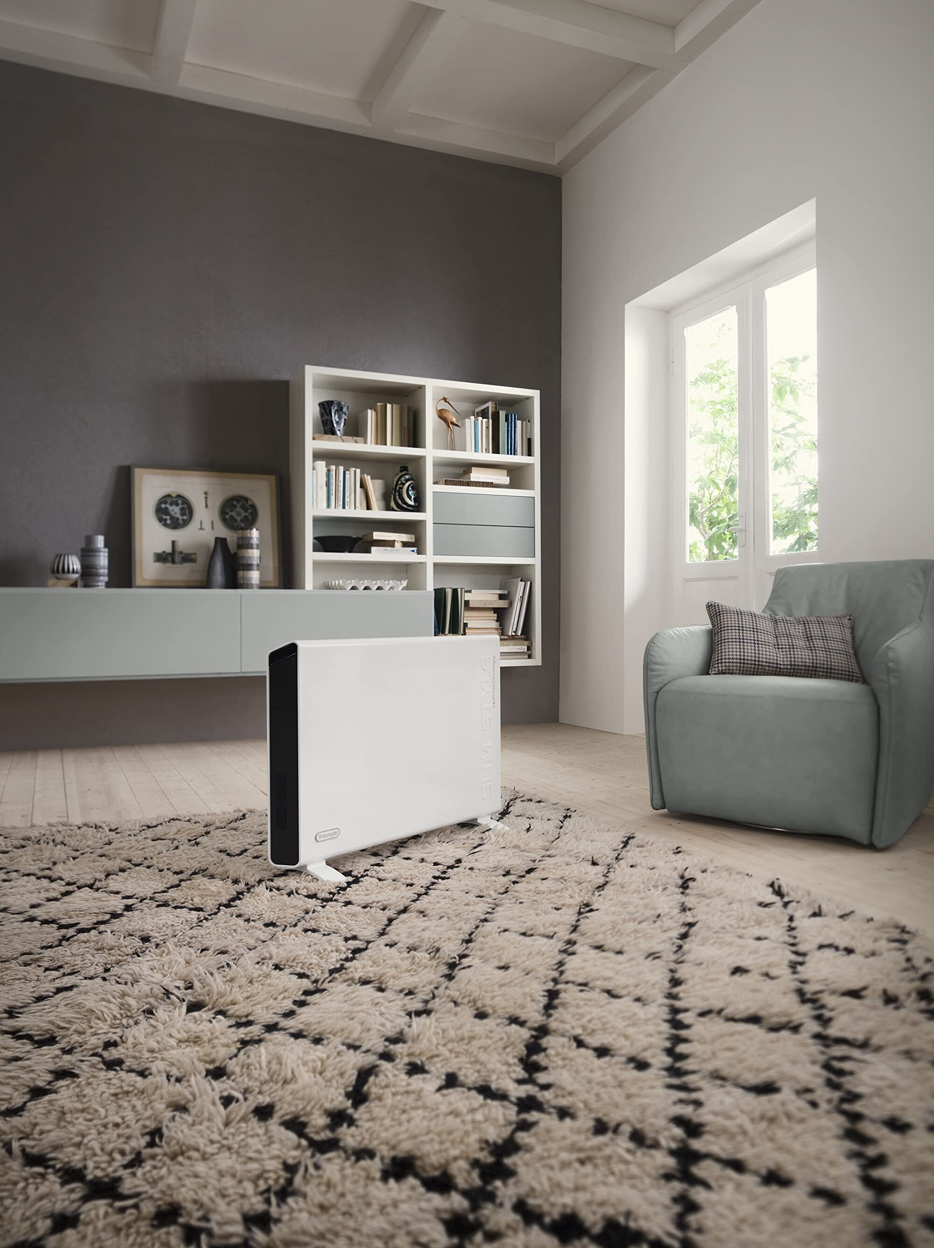 Aquecedor elétrico de convecção De'Longhi HCX3220FTS 2000W, preto e branco. - 5