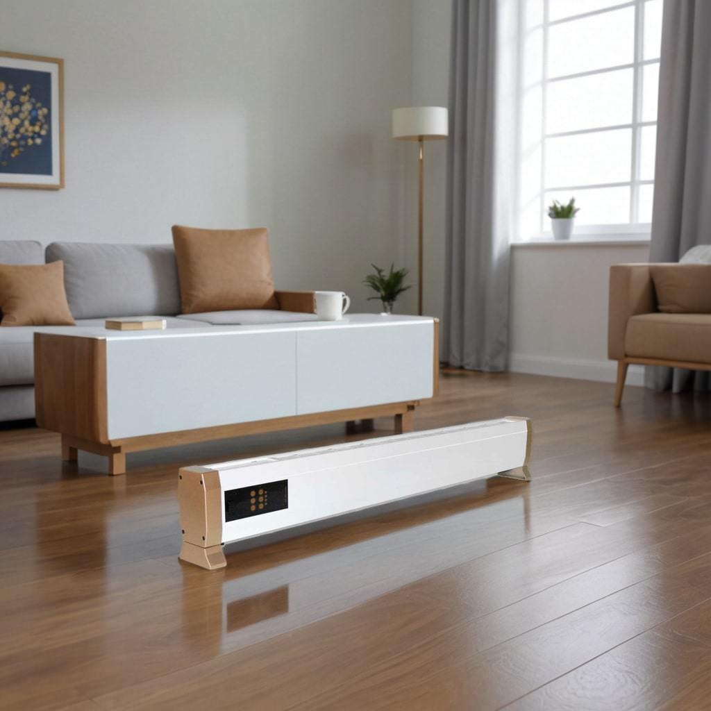Aquecedor Rodapé Elétrico 2200W Branco em Metal com Controle Remoto, Convecção Natural, Instalação Versátil MPC ALACANT-2200W - 5