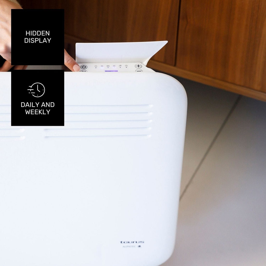Taurus - Convector | CHTA 500W | Ideal para casas de banho | Montagem na parede ou com rodas | IP24 | Ecrã digital | Programador semanal - 2