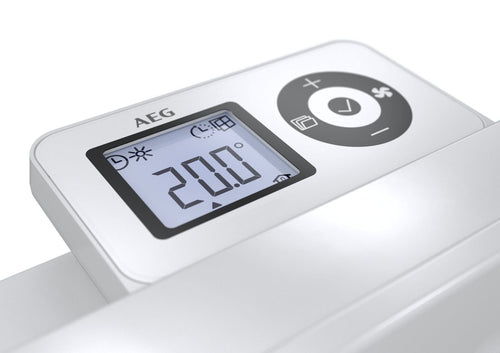 AEG casa Technik 236537 parete Termoconvettore WKL 3005 per circa 30 m², Riscaldamento 3000 W, 5 – 30 gradi C, da appendere a parete, Display LCD, - 2