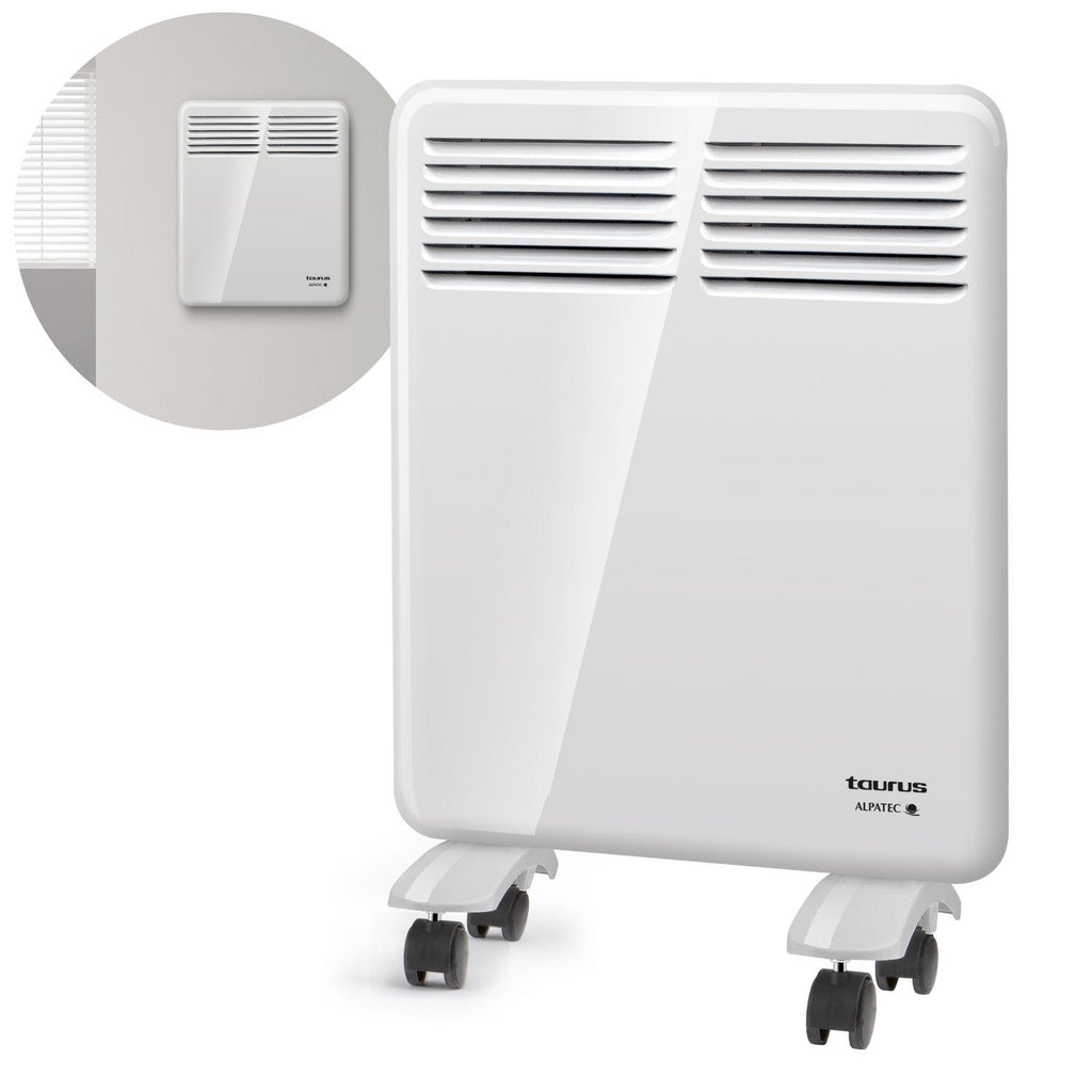 Taurus - Convector | CHTA 500W | Ideal para casas de banho | Montagem na parede ou com rodas | IP24 | Ecrã digital | Programador semanal - 1