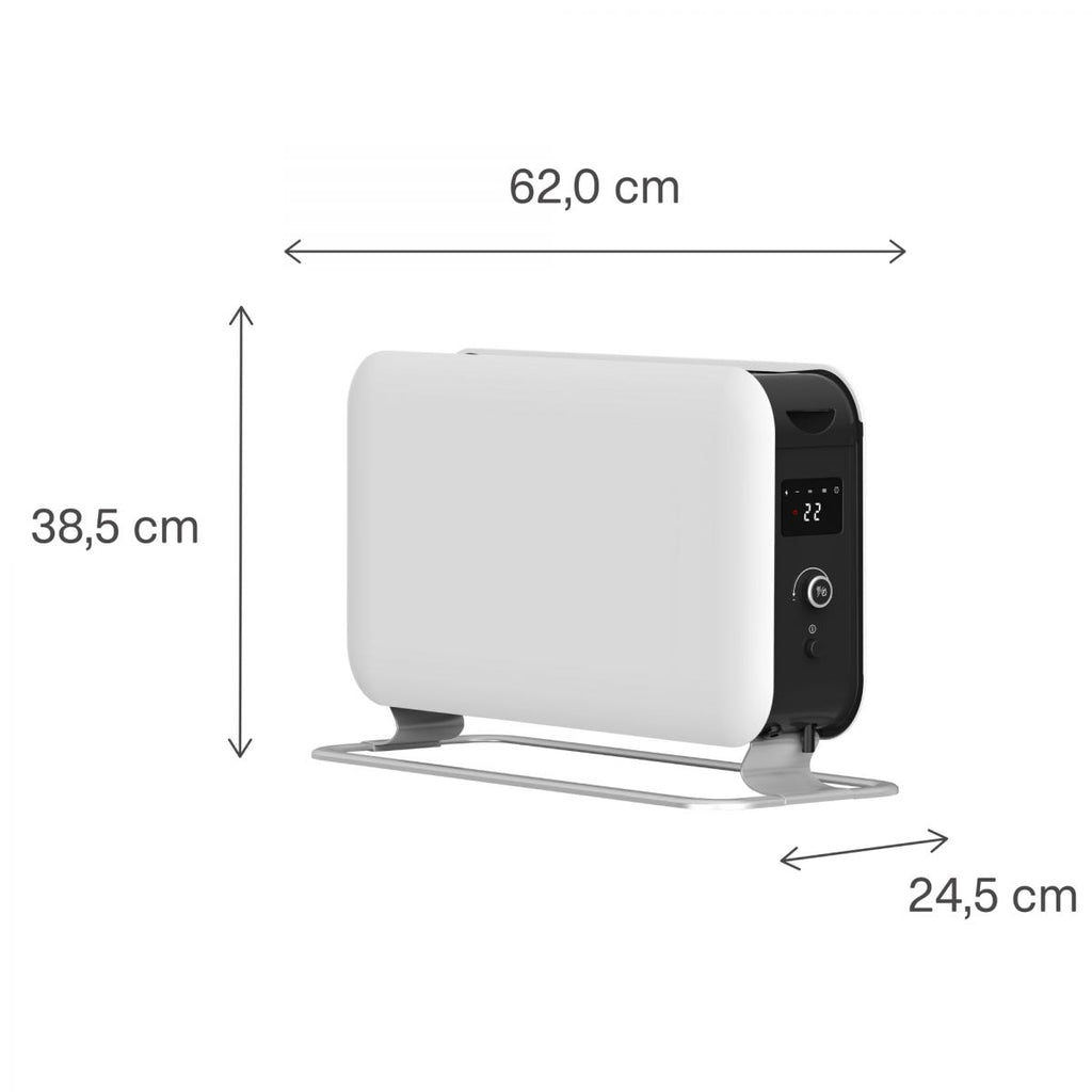 Moinho CO2200LEDMAX Convector eléctrico portátil com termóstato LED 2200W, Branco - 6